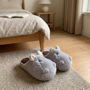 Chaussons hippopotame doux et moelleux