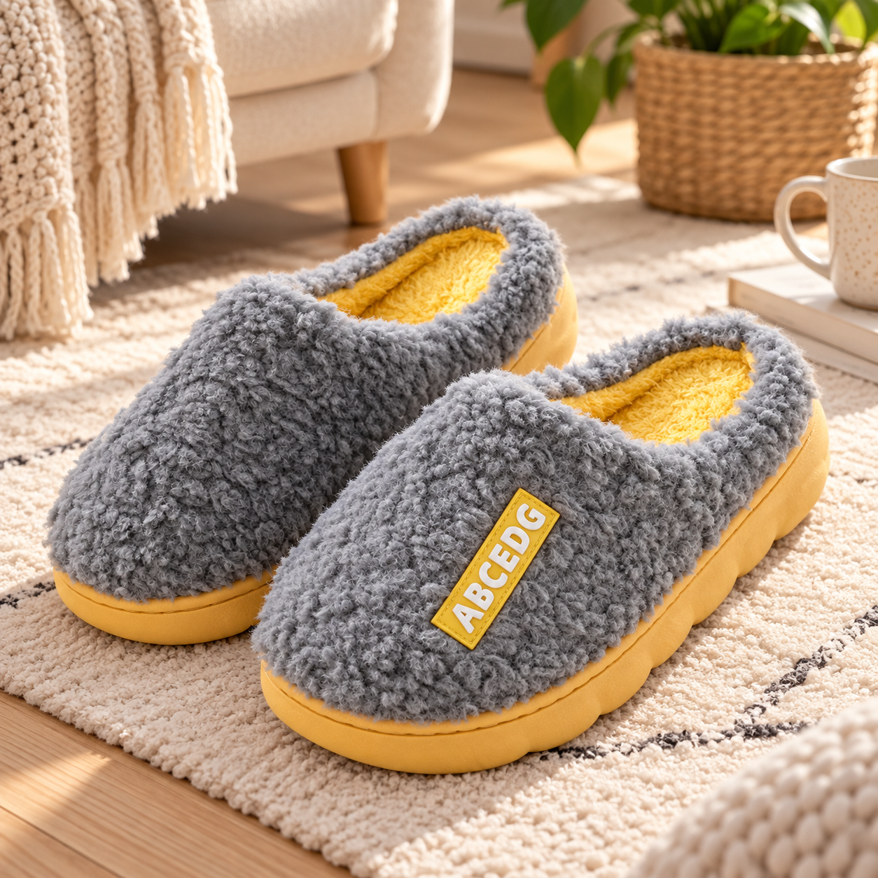 Chaussons mule Pilou Pilou doux et moelleux