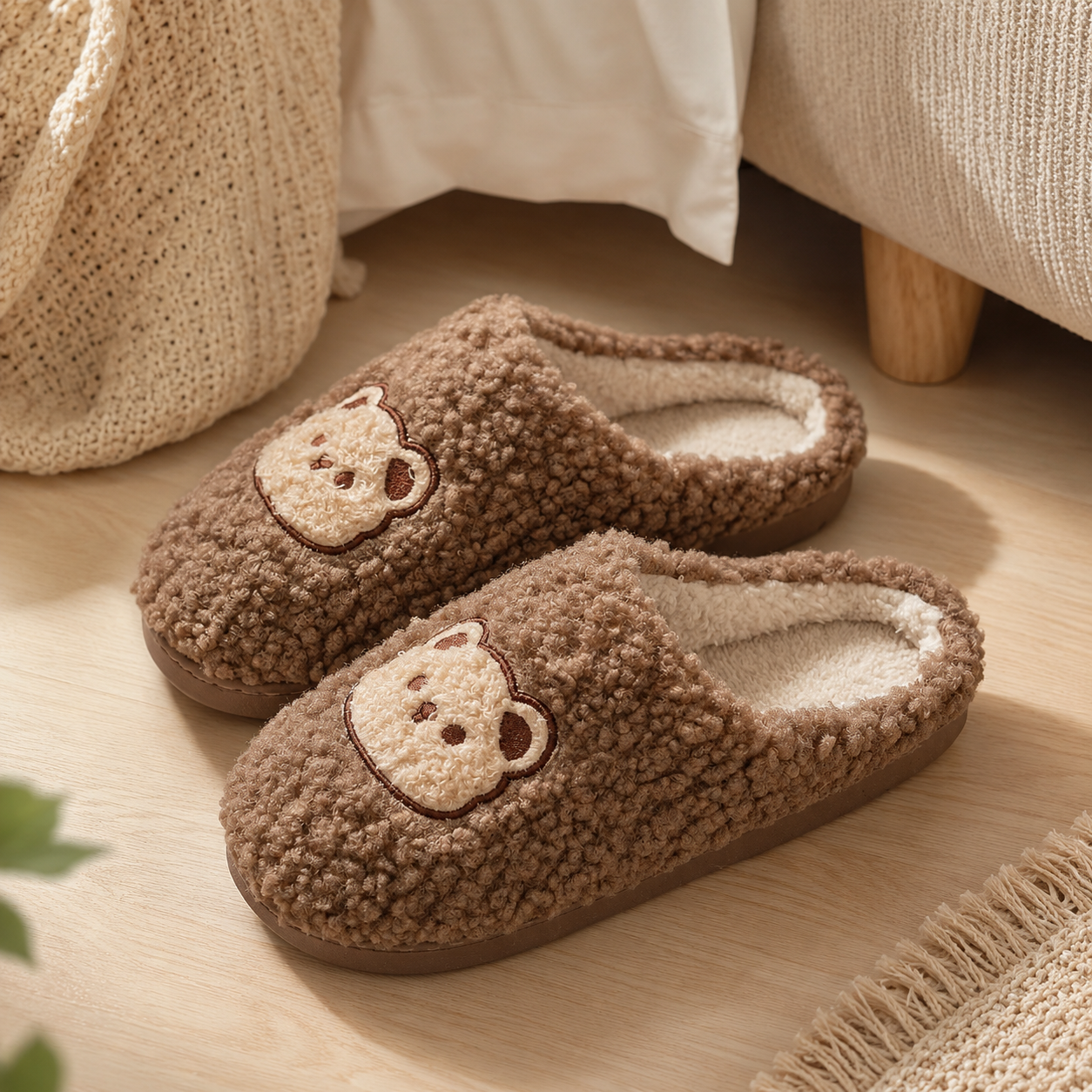 Chaussons originaux homme Pilou Pilou marron