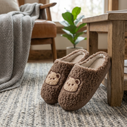 Chaussons originaux homme Pilou Pilou motif ourson