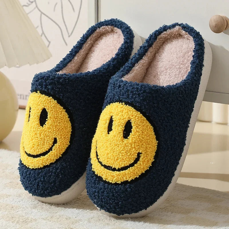 Chaussons pilou pilou smile bleu