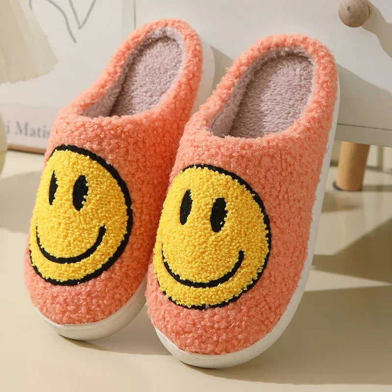 Chaussons pilou pilou smile orange