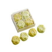 Coffret bougies fleur parfumées sel marin et sauge