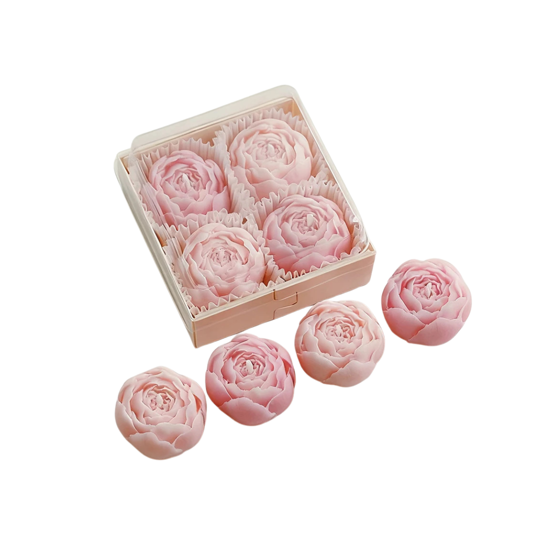 Coffret bougies fleur parfumées pêche oolong tea