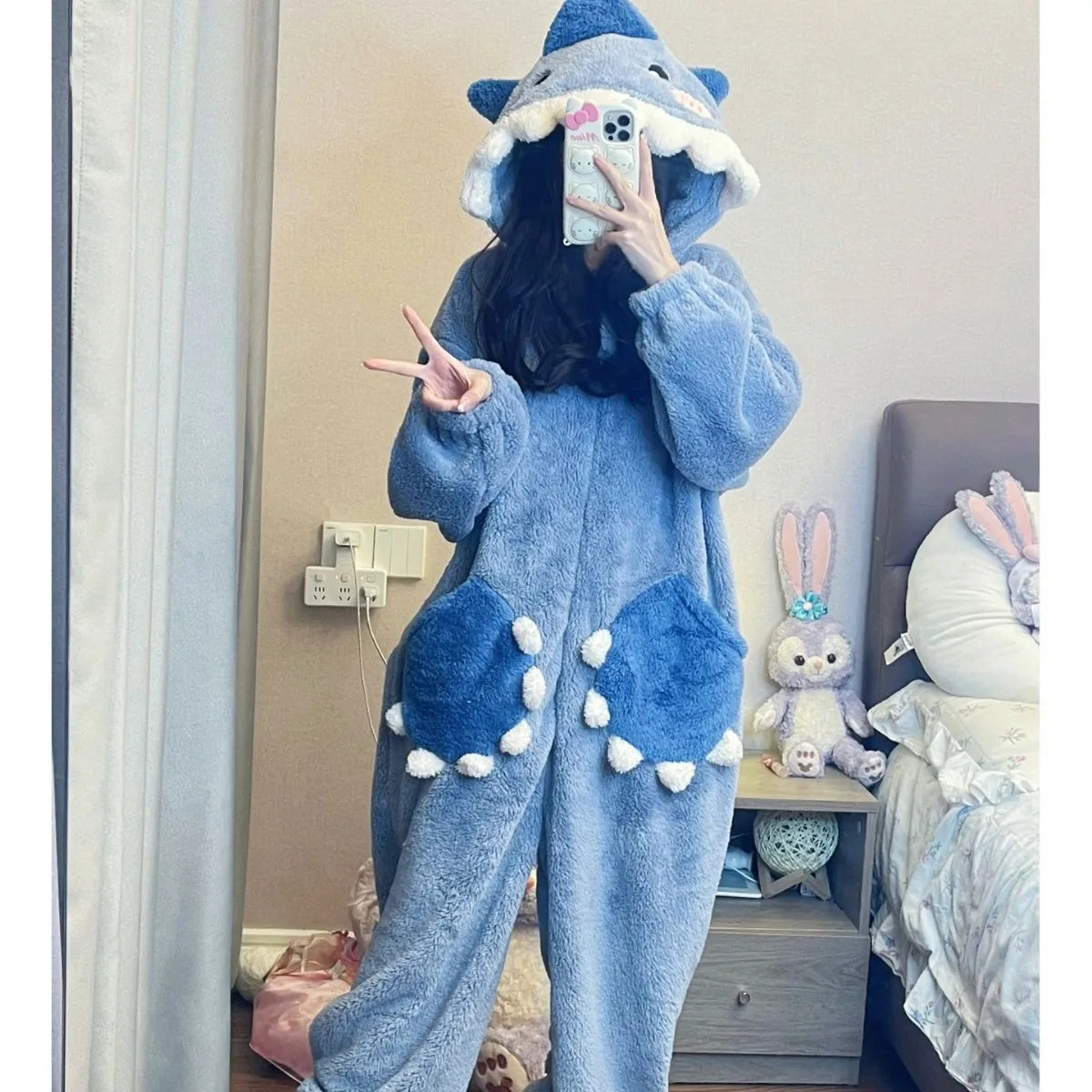 Combinaison Pilou Pilou Requin Douillet bleue
