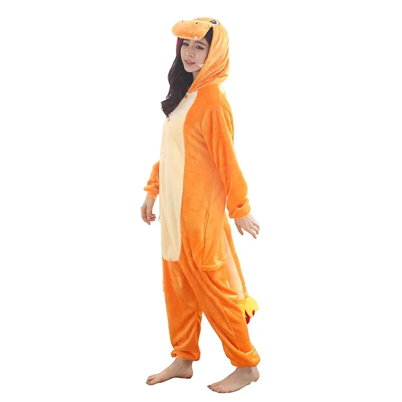 Combinaison pyjama Pilou Pilou dragon orange