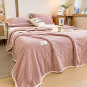 Couverture chaude en pilou pilou douce et moelleuse pour canapé ou lit