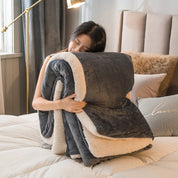 Couverture en laine douce et élégante pour décoration intérieure