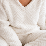 Ensemble pilou pilou femme blanc cocooning