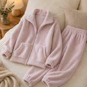 Ensemble pyjama chaud femme en pilou pilou