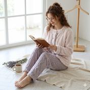 Ensemble pyjama laine femme confort maison