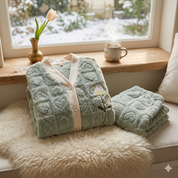 Ensemble pyjama pilou pilou femme cœur chaud et moelleux