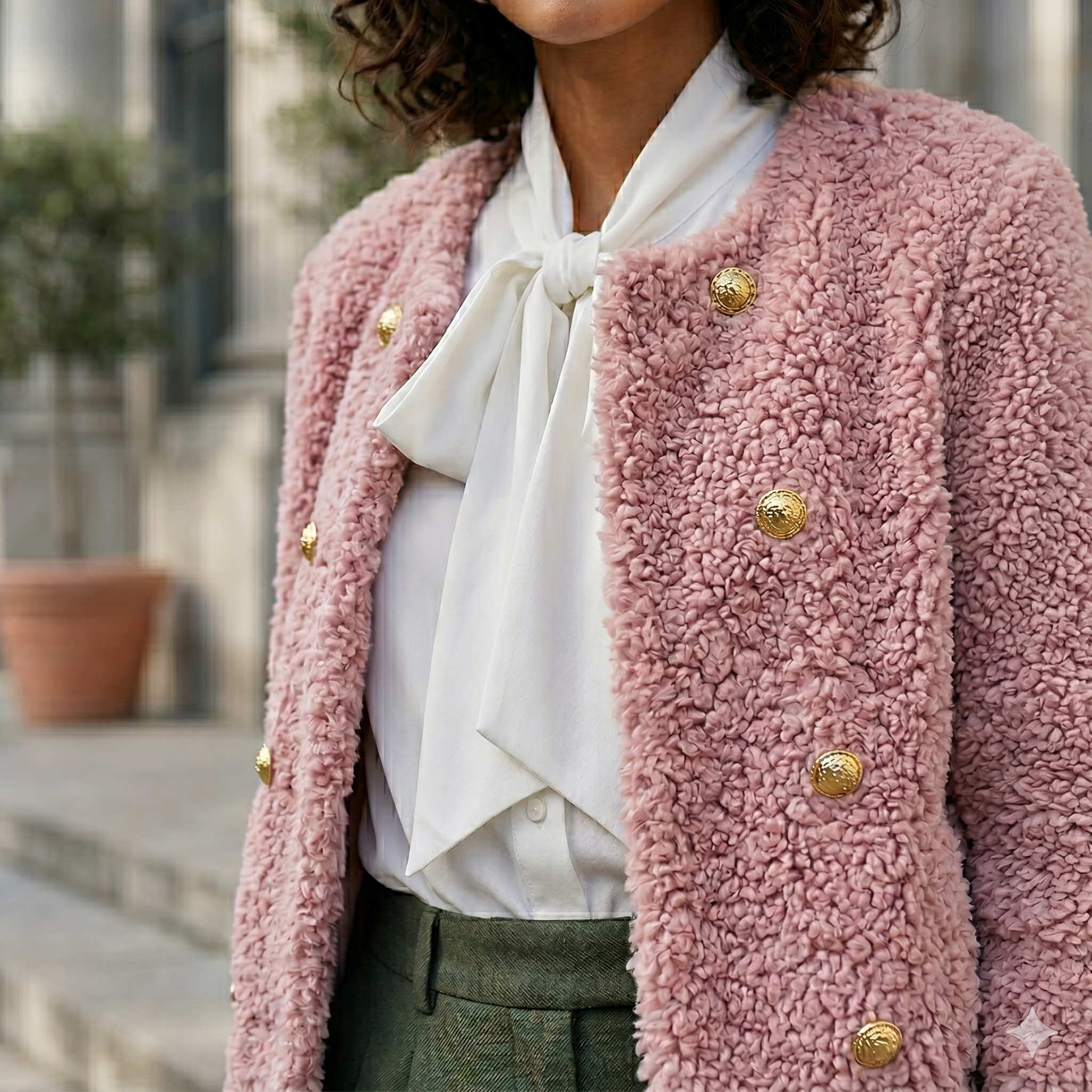 Gilet pilou pilou femme rose pastel doux et confortable