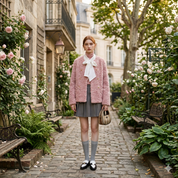 Gilet pilou pilou rose pastel pour femme style cocooning