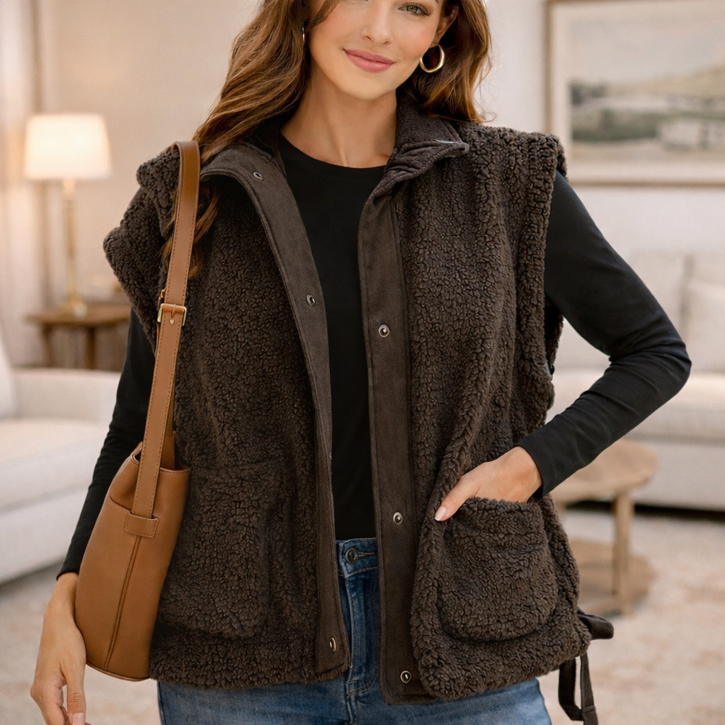 Gilet polaire sans manches chaud et confortable