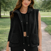 Gilet polaire sans manches noir