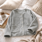 Haut de pyjama femme en matière pilou ultra doux