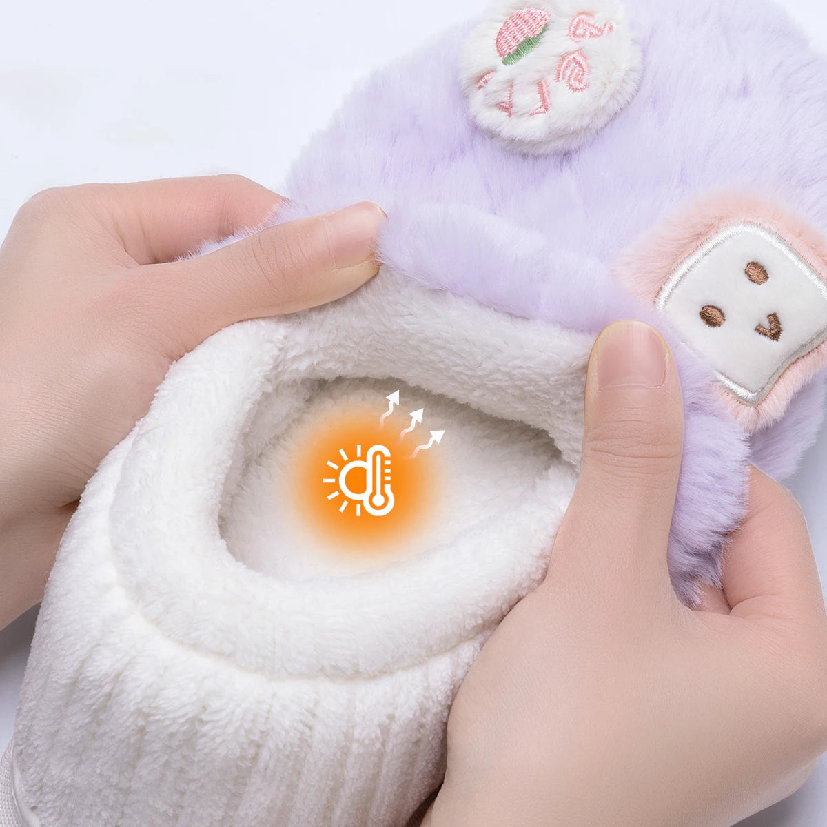 Intérieur moelleux des Chaussons Pilou Pilou Douceur Kawaii