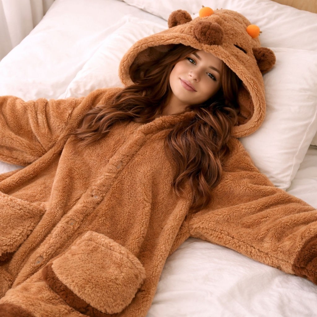 Kigurumi ours avec capuche