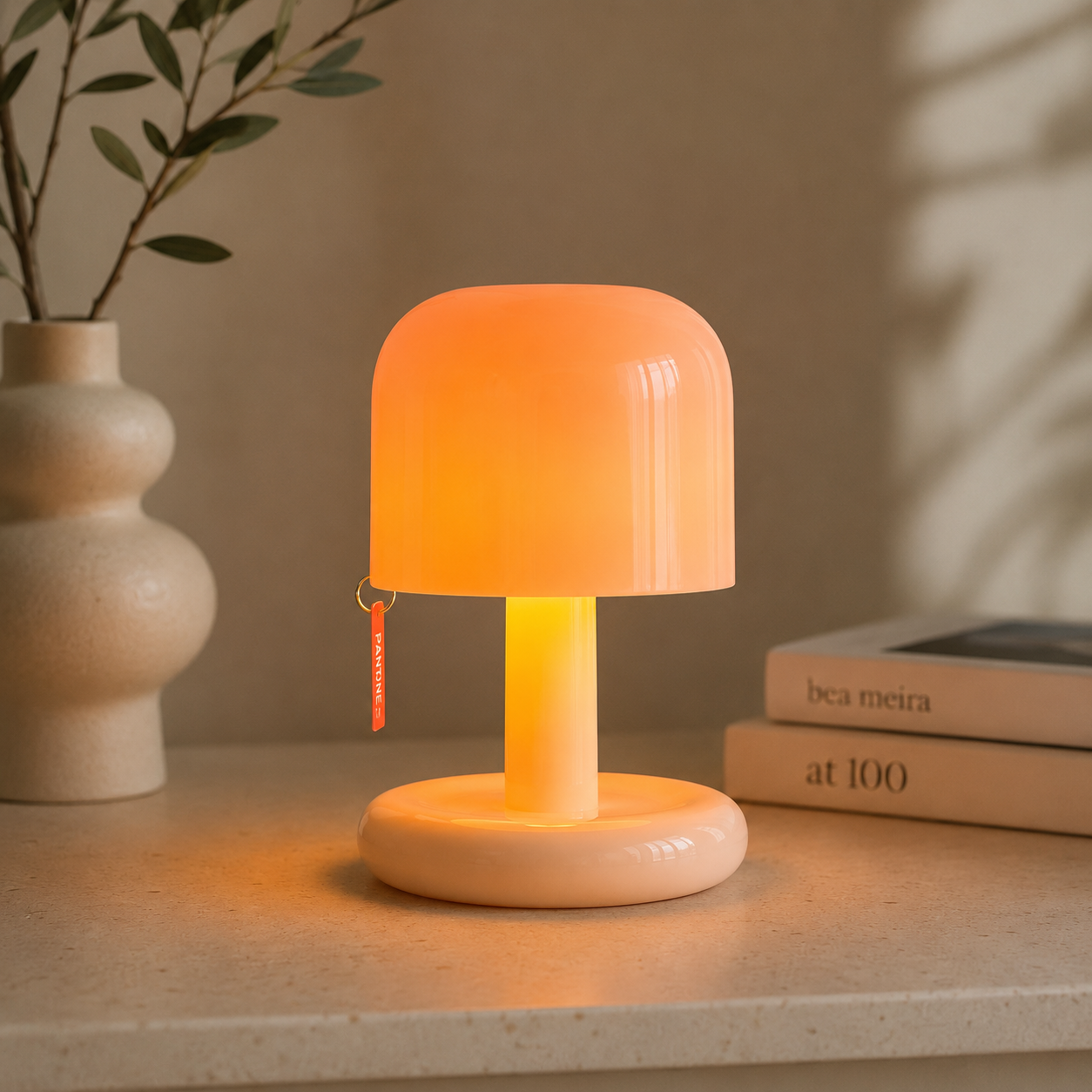Lampe Champignon Coucher de Soleil