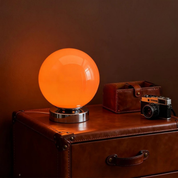 Lampe Globe Vintage orange design rétro