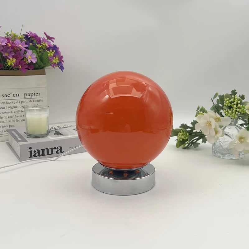 Lampe Globe Vintage rouge