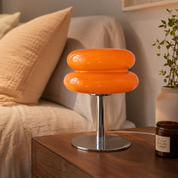 Lampe Macaron Vintage orange design rétro