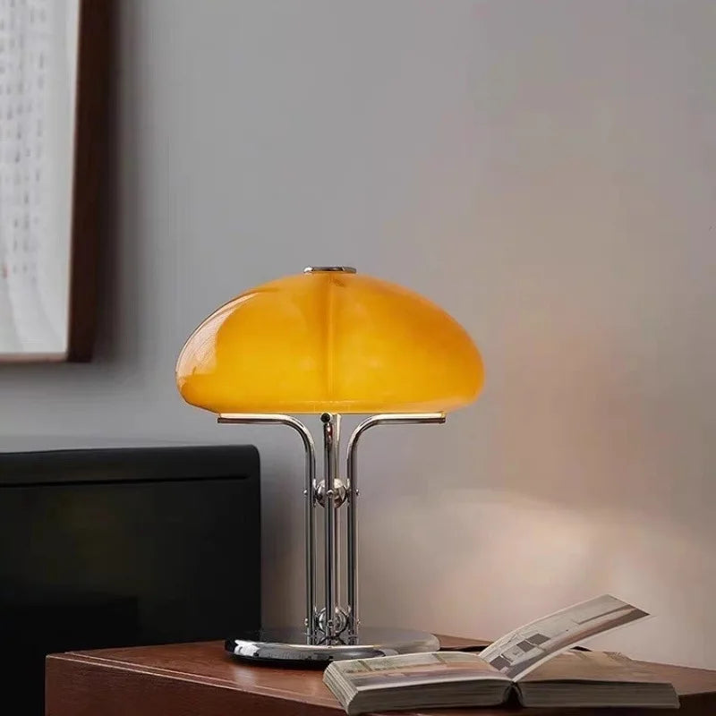 Lampe de table vintage en forme de champignon