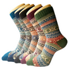 Lot de 5 paires de chaussettes moelleuses en laine pour femme
