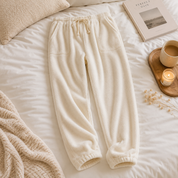Pantalon de pyjama femme en matière pilou