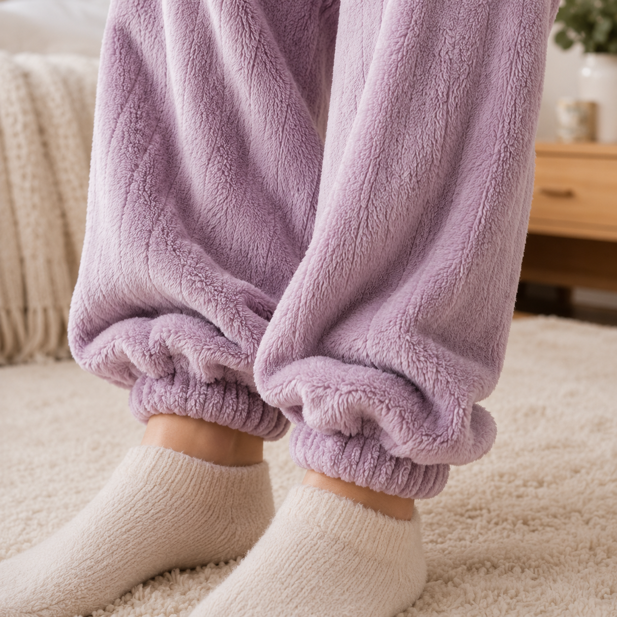 Pantalon pilou pilou cocooning femme chaud et confortable