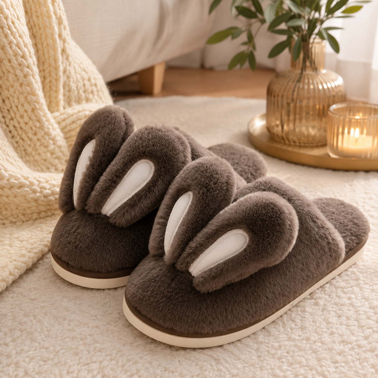 Pantoufle rigolote Pilou Pilou oreilles de lapin