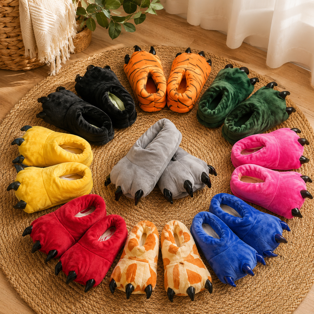Pantoufles Patte de Dinosaure