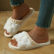 Pantoufles Pilou Pilou Douce Maille blanches