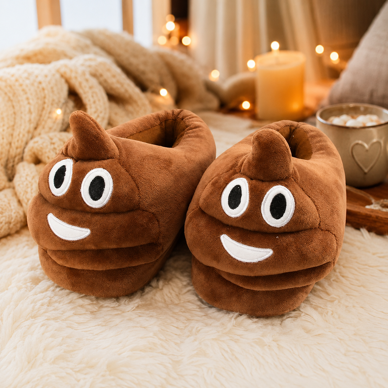 Pantoufles Pilou Pilou Émoji Rigolo