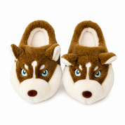 Pantoufles Pilou Pilou Husky Douillet marron