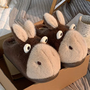 Pantoufles Pilou Pilou Petit Âne marron