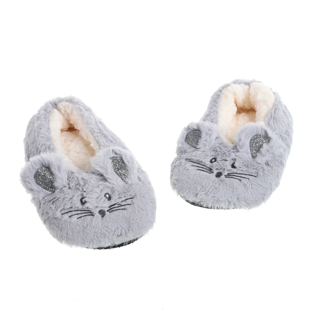 Pantoufles Pilou Pilou Souricette bleu