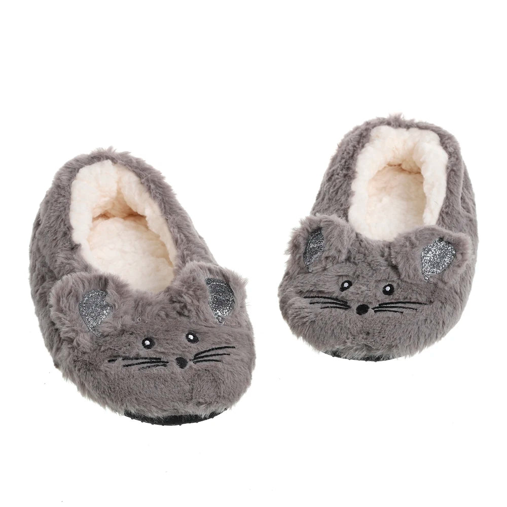 Pantoufles Pilou Pilou Souricette gris