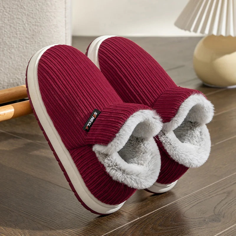 Pantoufles chaudes effet Pilou Pilou pour l'hiver