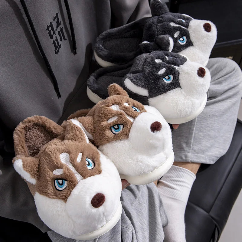 Pantoufles cocooning husky pour femme et homme