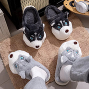 Pantoufles d'intérieur husky ultra moelleuses
