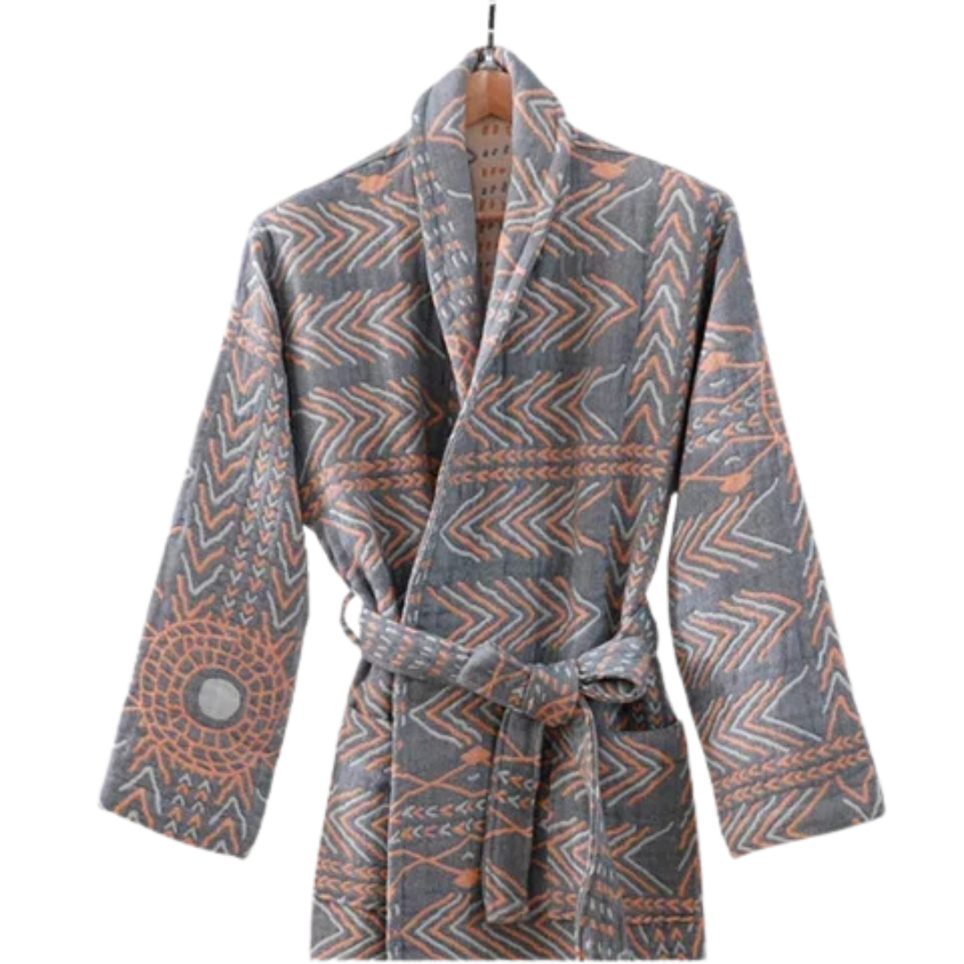 Peignoir Pilou Pilou Évasion Cocoon gris
