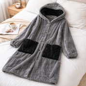robe de chambre homme pilou pilou gris anthracite