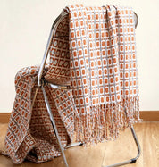 Plaid Cocooning Esprit Nomade rouge