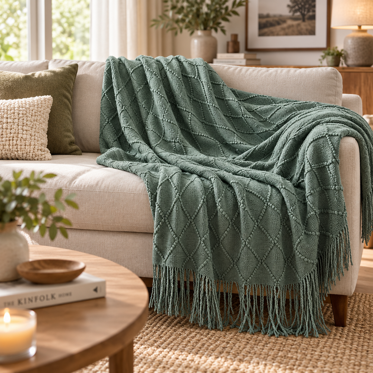Plaid Cocooning Torsades Douillettes