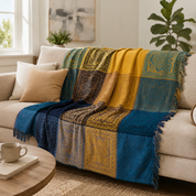 Plaid Patchwork Bohème