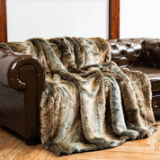 Plaid Pilou Pilou Cocooning Fourrure Sauvage