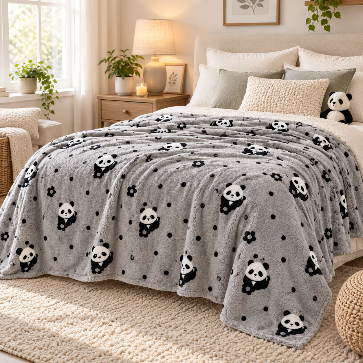 Plaid Pilou Pilou Panda Mignon