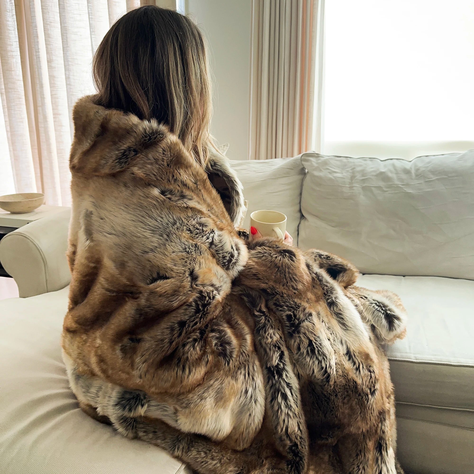 Plaid Pilou Pilou doux style chalet